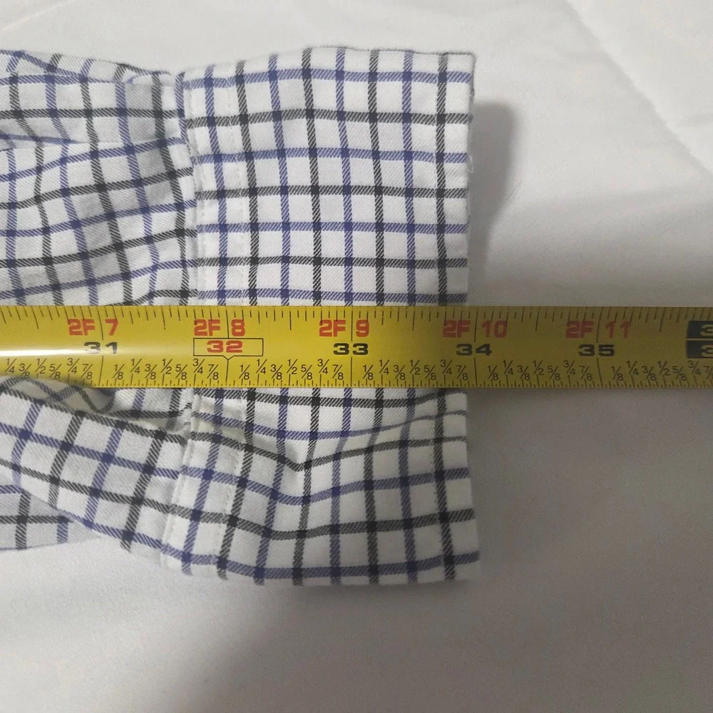 Polo Ralph Lauren Mens Classic Fit Tattersall Check Button Down Shirt Blue L